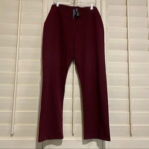 FIGS Women’s Burgundy Livingston Basic Scrub Pants